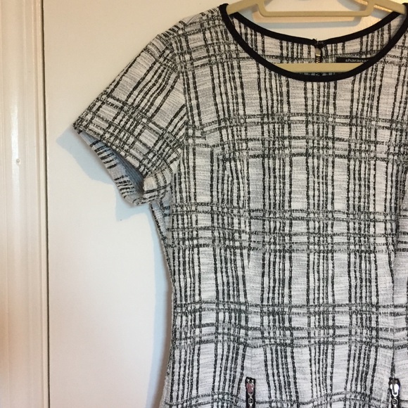 Black & White Tweed Dress - Picture 2 of 7